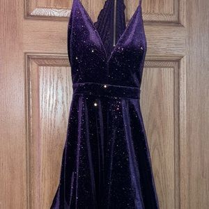 Purple Sparkly Homecoming Dress!